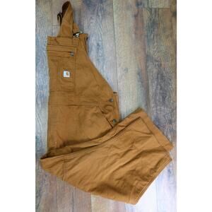 Carhartt Tan Loose Fit Canvas Overall Women's 3x